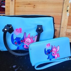 Disney Lilo & Angel purse and wristlet wallet SET